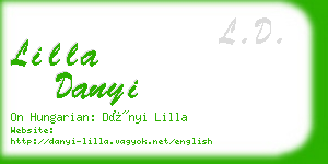 lilla danyi business card